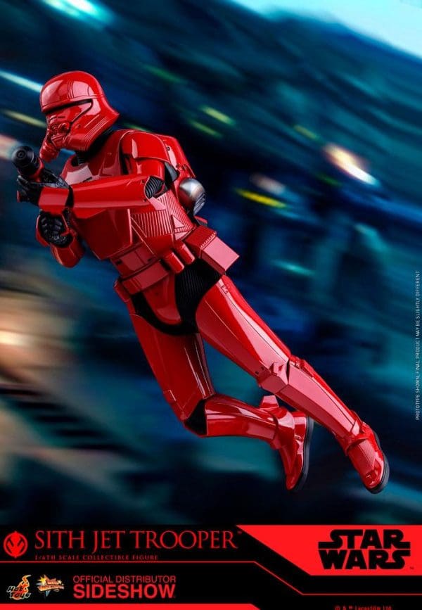 Star Wars Galaxy Of Adventures Sith Jet Trooper Action Figure - Scala 12,5 Cm Con Funzione Blaster, Giocattolo Per Bambini Dai 4 Anni, Figura Da Collezione Con Articolazioni