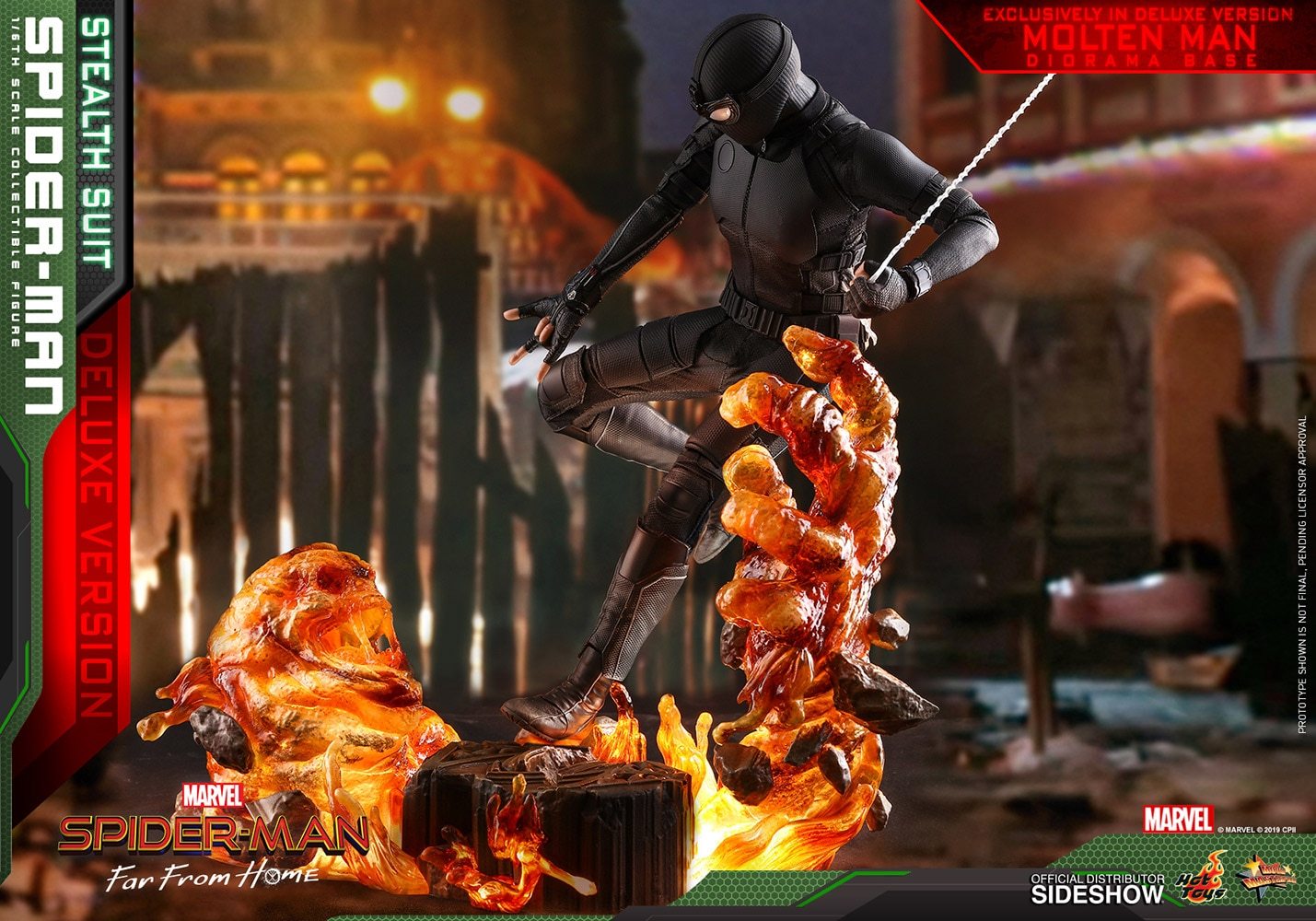 spider man stealth suit deluxe version marvel gallery d d e e