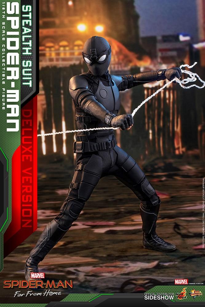 spider man stealth suit deluxe version marvel gallery d d d