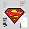 superman led logo light large dc comics gallery fe