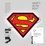 superman led logo light large dc comics gallery fe