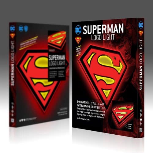 superman led logo light large dc comics gallery fe da ac