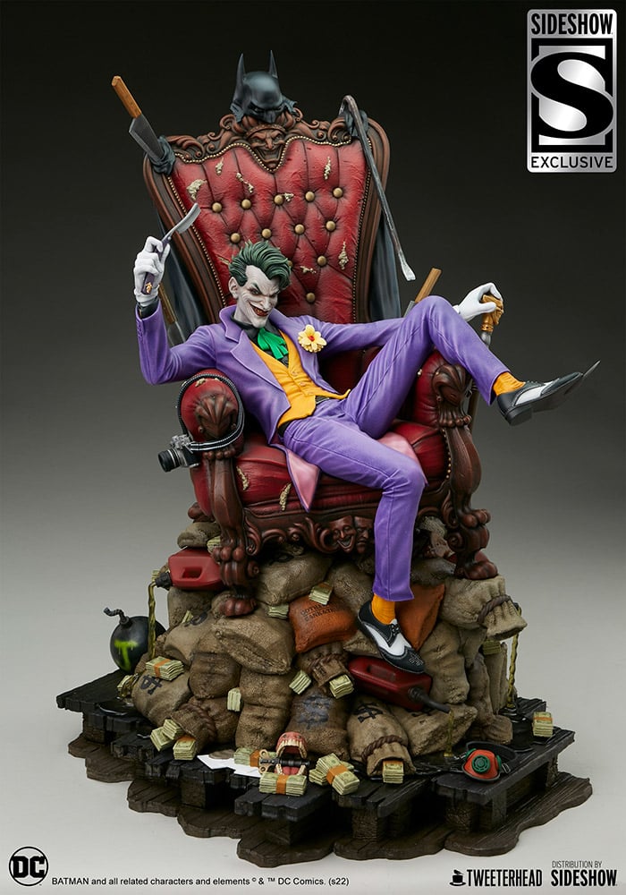 the joker scale maquette tweeterhead dc comics gallery e