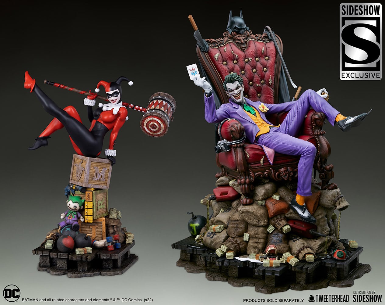 the joker scale maquette tweeterhead dc comics gallery e d