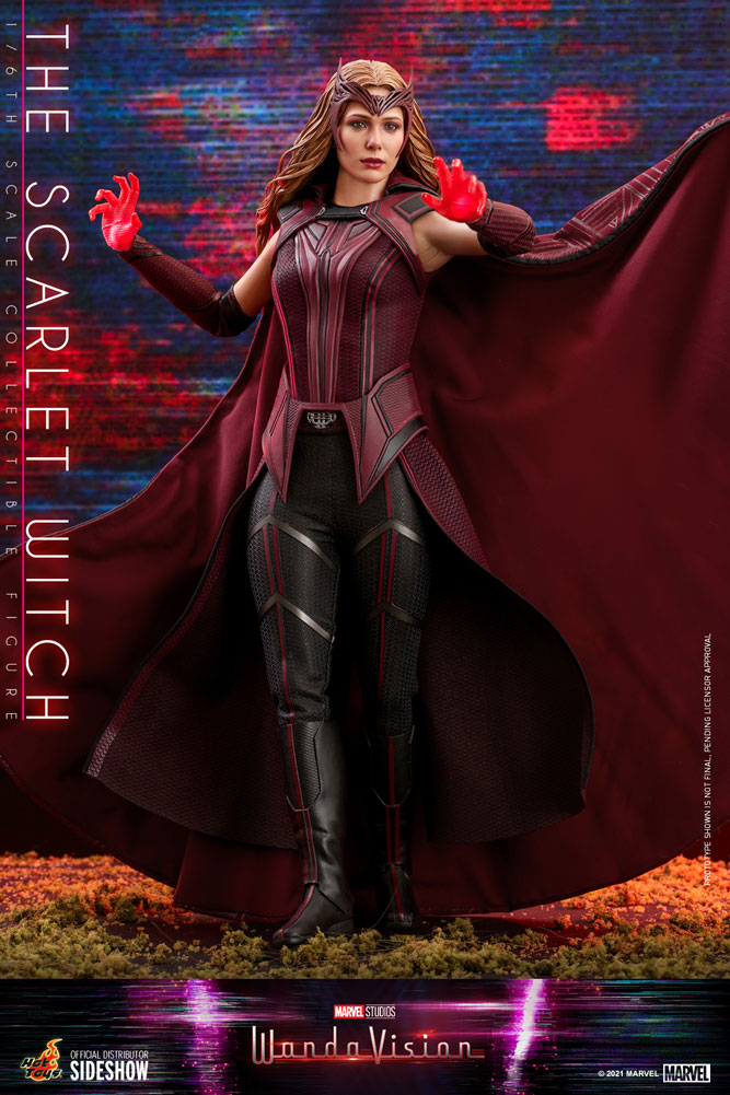 the scarlet witch sixth scale figure by hot toys marvel gallery e d cafb