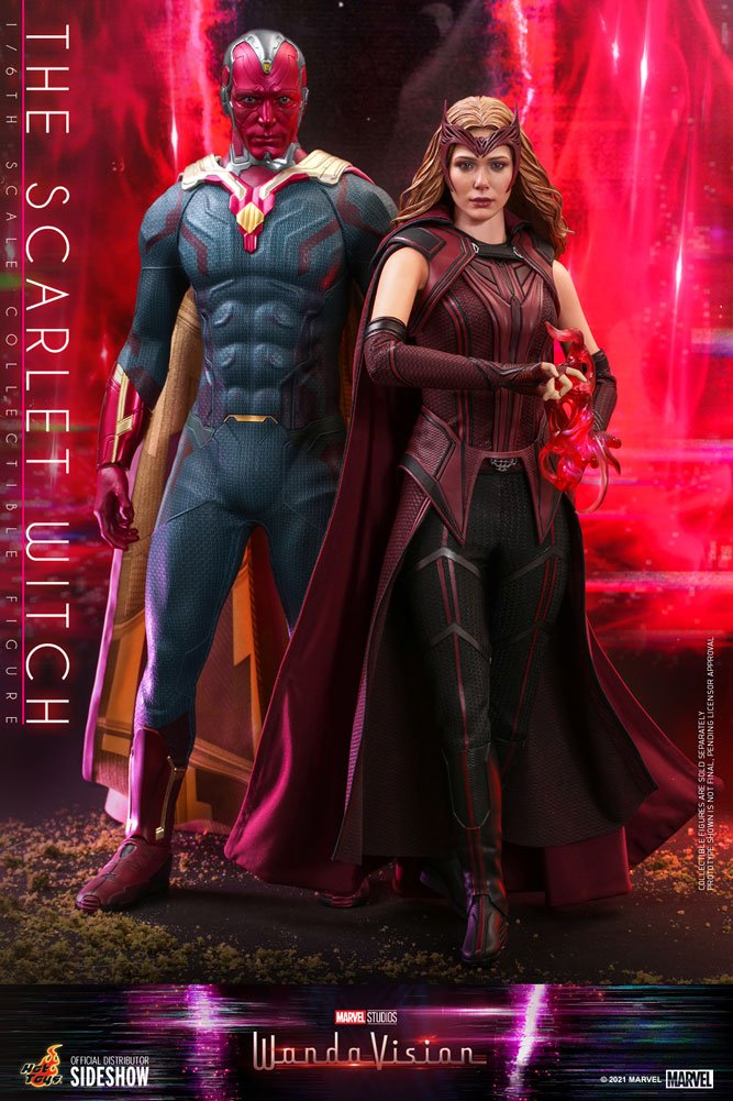 the scarlet witch sixth scale figure by hot toys marvel gallery e d b c