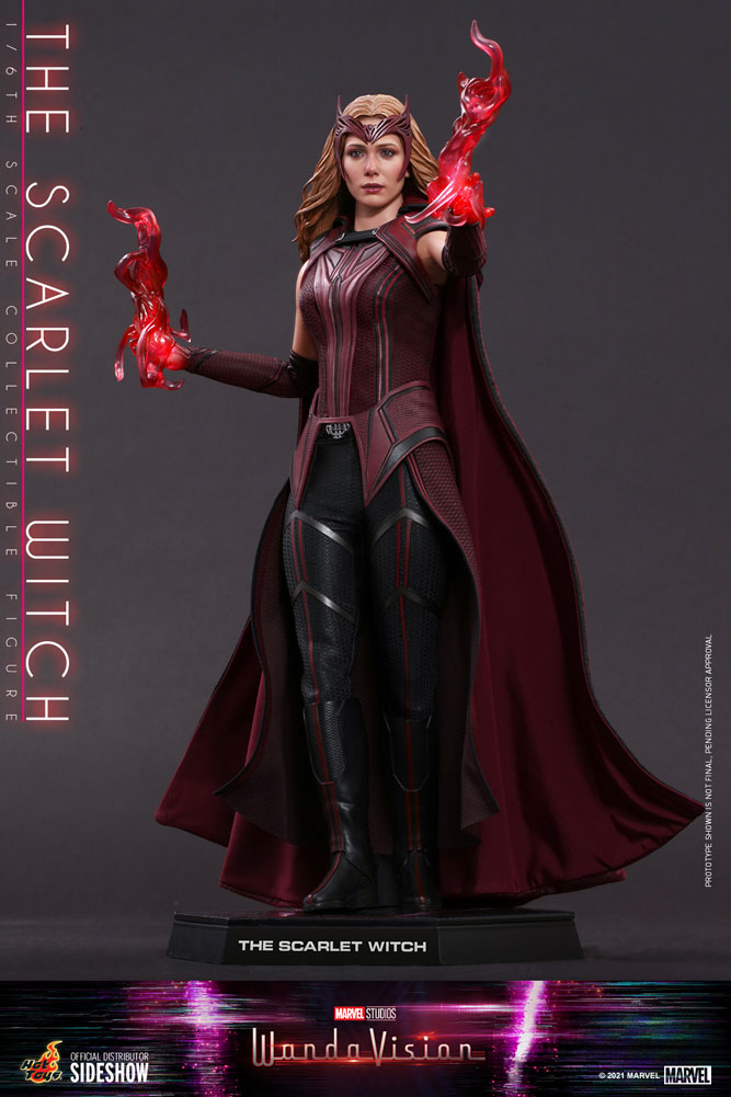 the scarlet witch sixth scale figure by hot toys marvel gallery e ee f