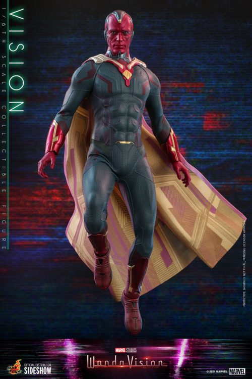 vision sixth scale figure by hot toys marvel gallery e d f f