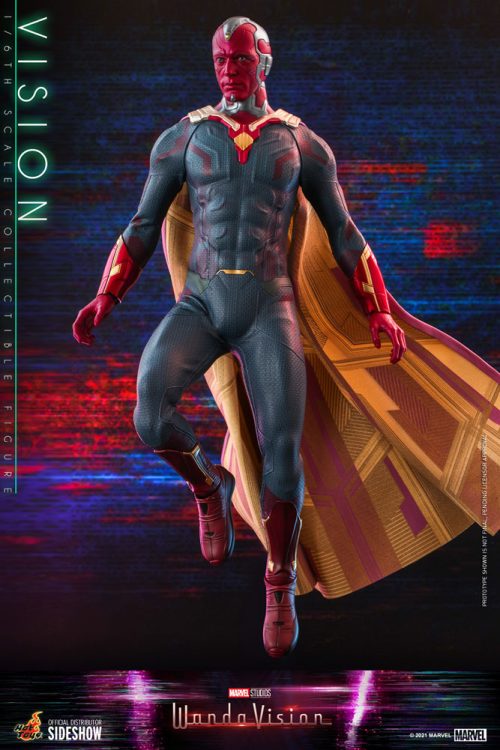 vision sixth scale figure by hot toys marvel gallery e d