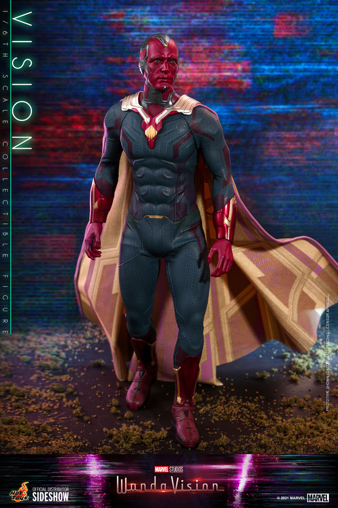 vision sixth scale figure by hot toys marvel gallery e d a bc