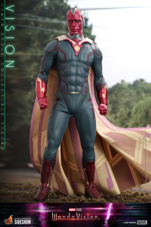 vision sixth scale figure by hot toys marvel gallery e d c