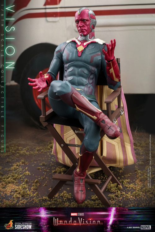 vision sixth scale figure by hot toys marvel gallery e d e