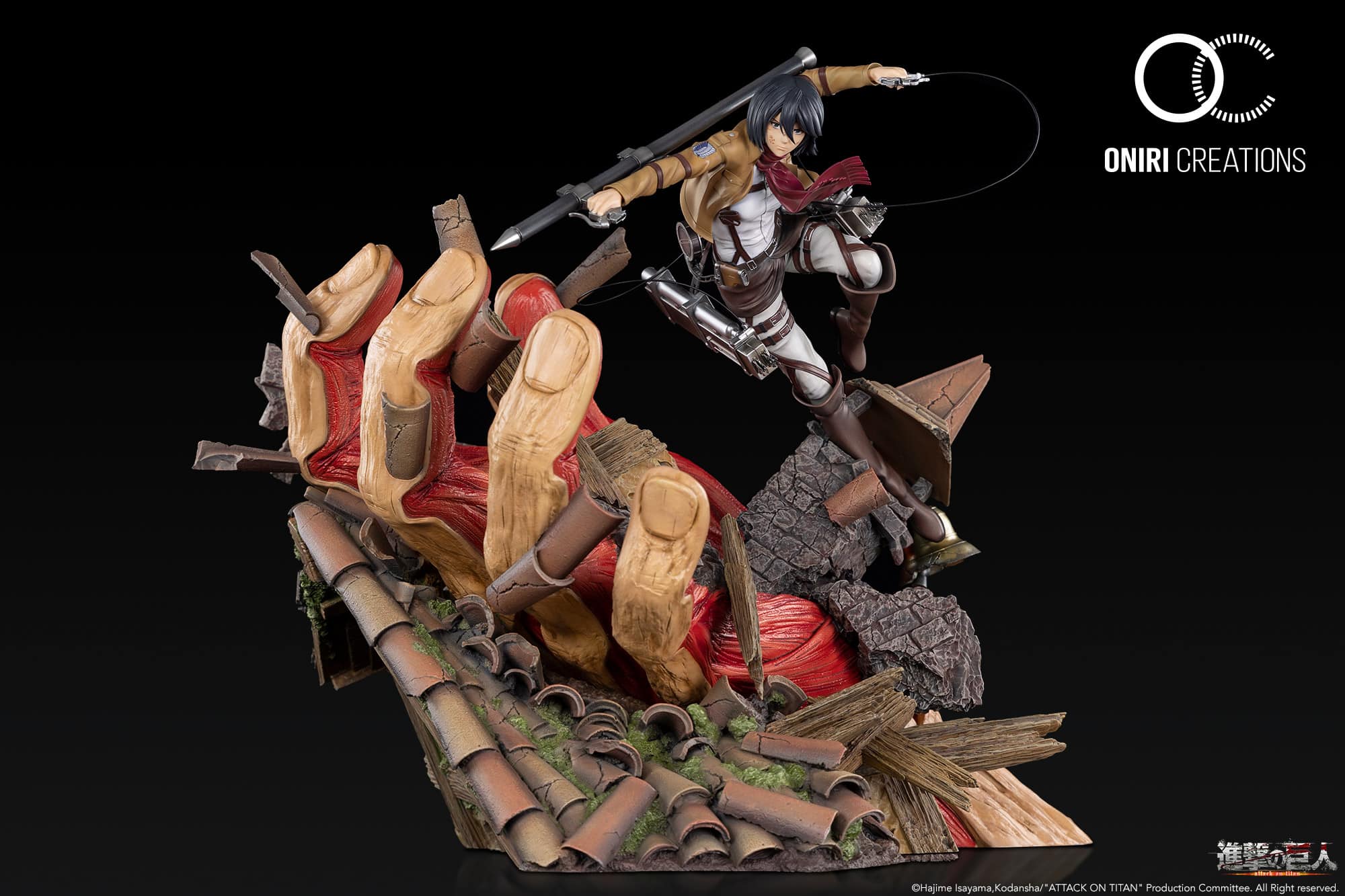 Attack On Titan : Mikasa VS Armored Titan 1/6 Scale Statue