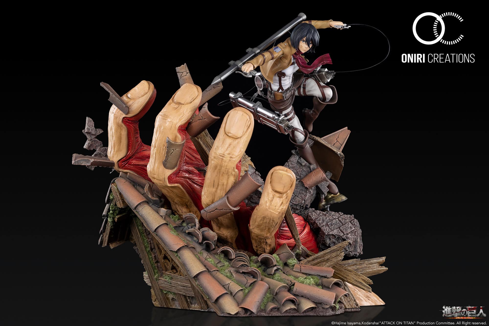 Attack On Titan : Mikasa VS Armored Titan 1/6 Scale Statue