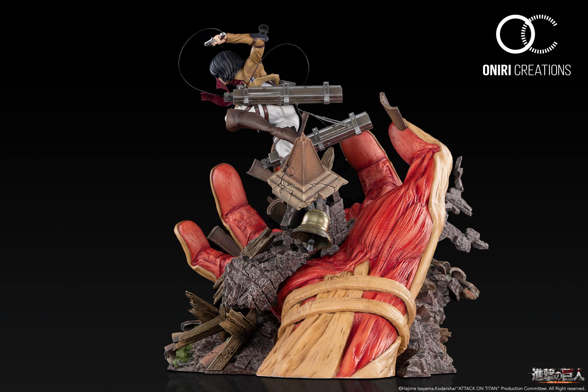 Attack On Titan : Mikasa VS Armored Titan 1/6 Scale Statue