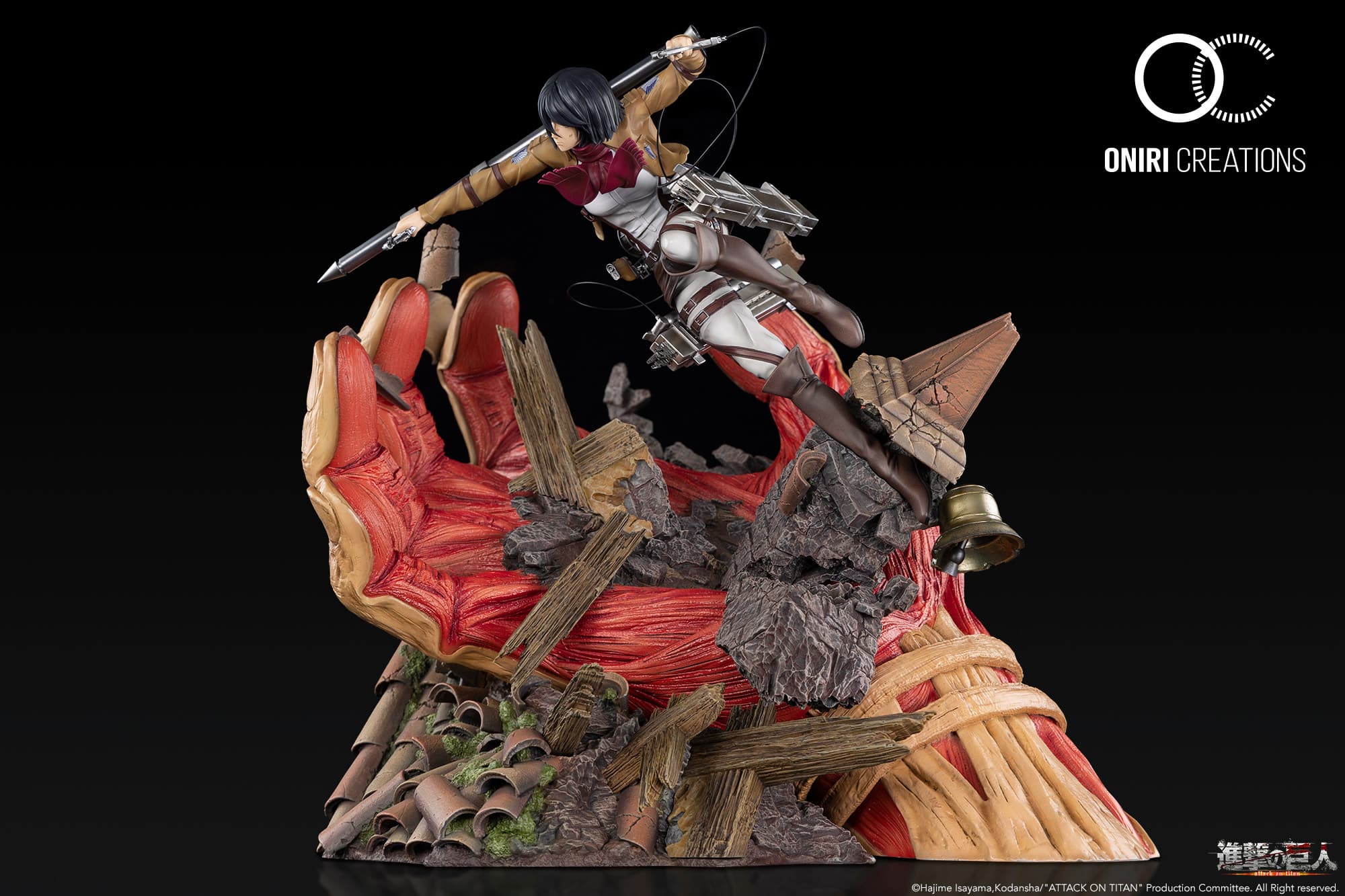 Attack On Titan : Mikasa VS Armored Titan 1/6 Scale Statue