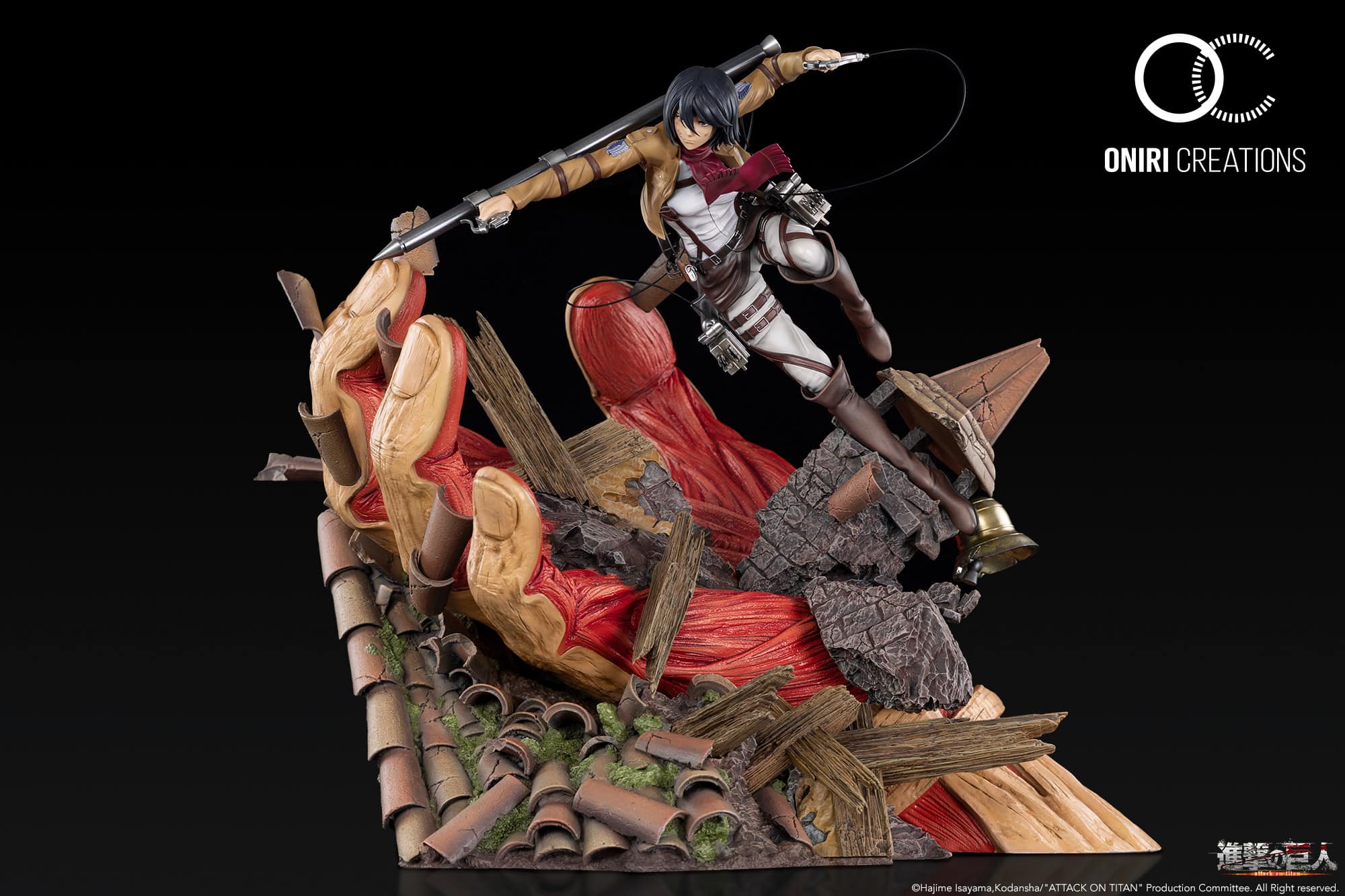 Attack On Titan : Mikasa VS Armored Titan 1/6 Scale Statue