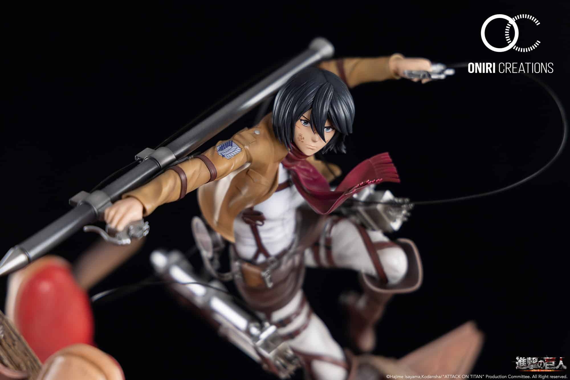 Attack On Titan : Mikasa VS Armored Titan 1/6 Scale Statue