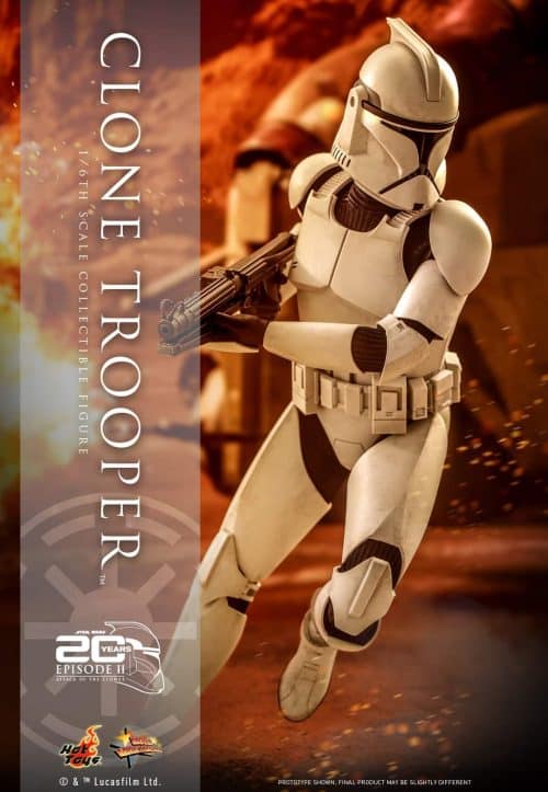 Hot Toys Star Wars Episode 2 : Clone Trooper 1/6 Scale Limited Figure