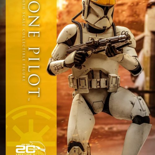 Hot Toys Clone Pilot Figure Star Wars Episode 2 1/6 Scale Limited Collectible