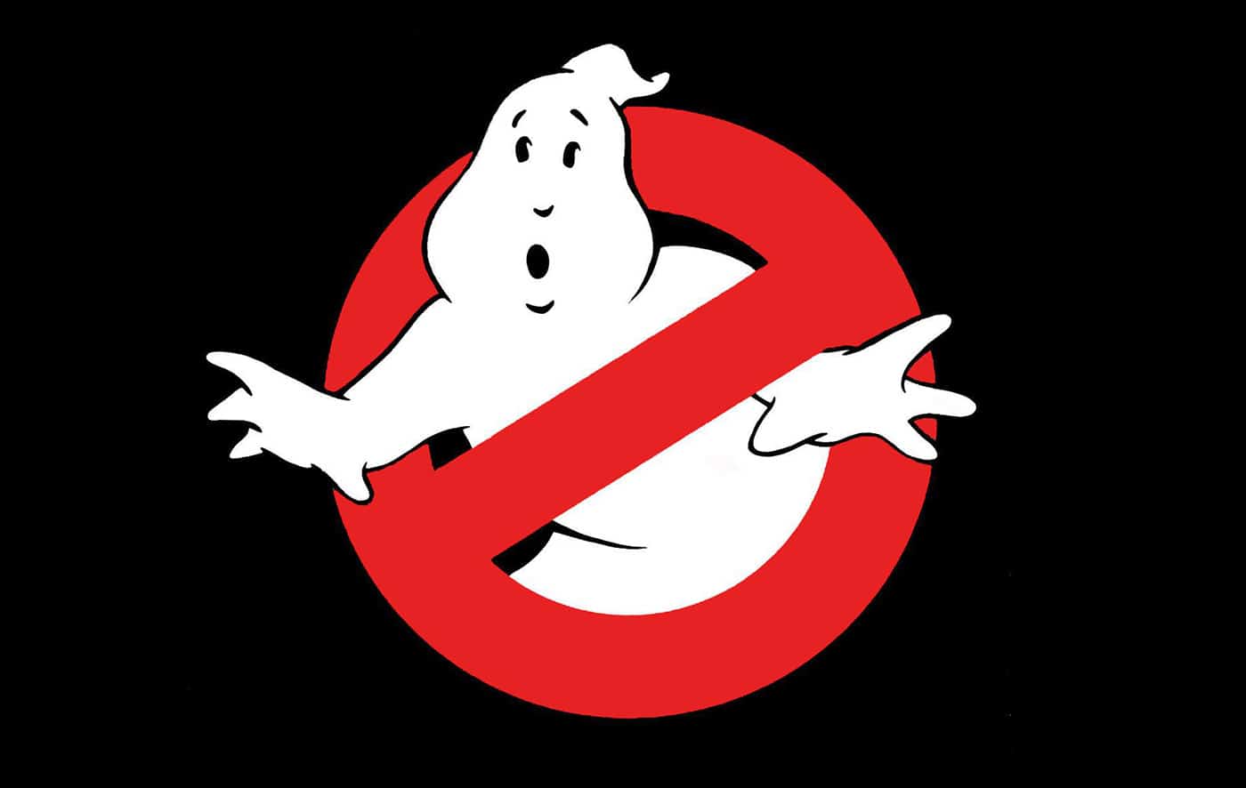 ghostbusters logo on black