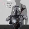 the mandalorian din djarin life size bust star wars gallery bd f