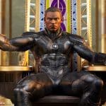 PCS Collectibles Black Panther On Throne Statue
