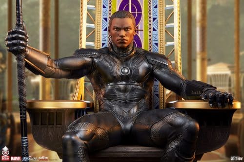 PCS Collectibles Black Panther On Throne Statue