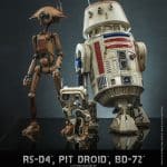 Hot Toys Star Wars R5-D4, Pit Droid, and BD-72 Sixth Scale Figure Set