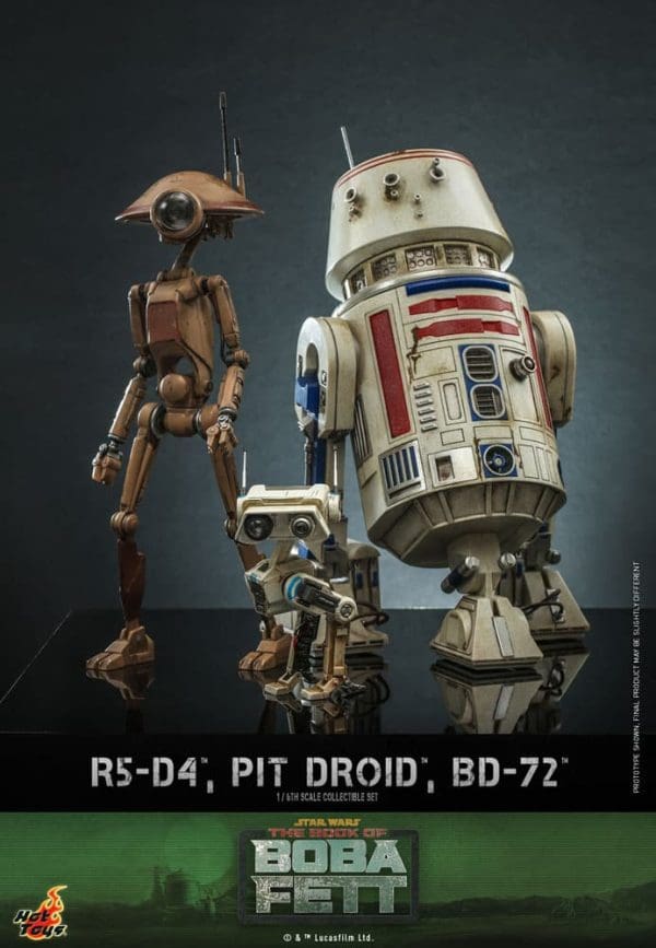 Star Wars R5-D4, Pit Droid, and BD-72 Sixth Scale Figure Set