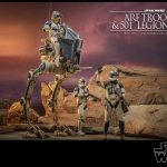Star Wars Hot Toys ARF Trooper and 501st Legion AT-RT Collectible Figure Set