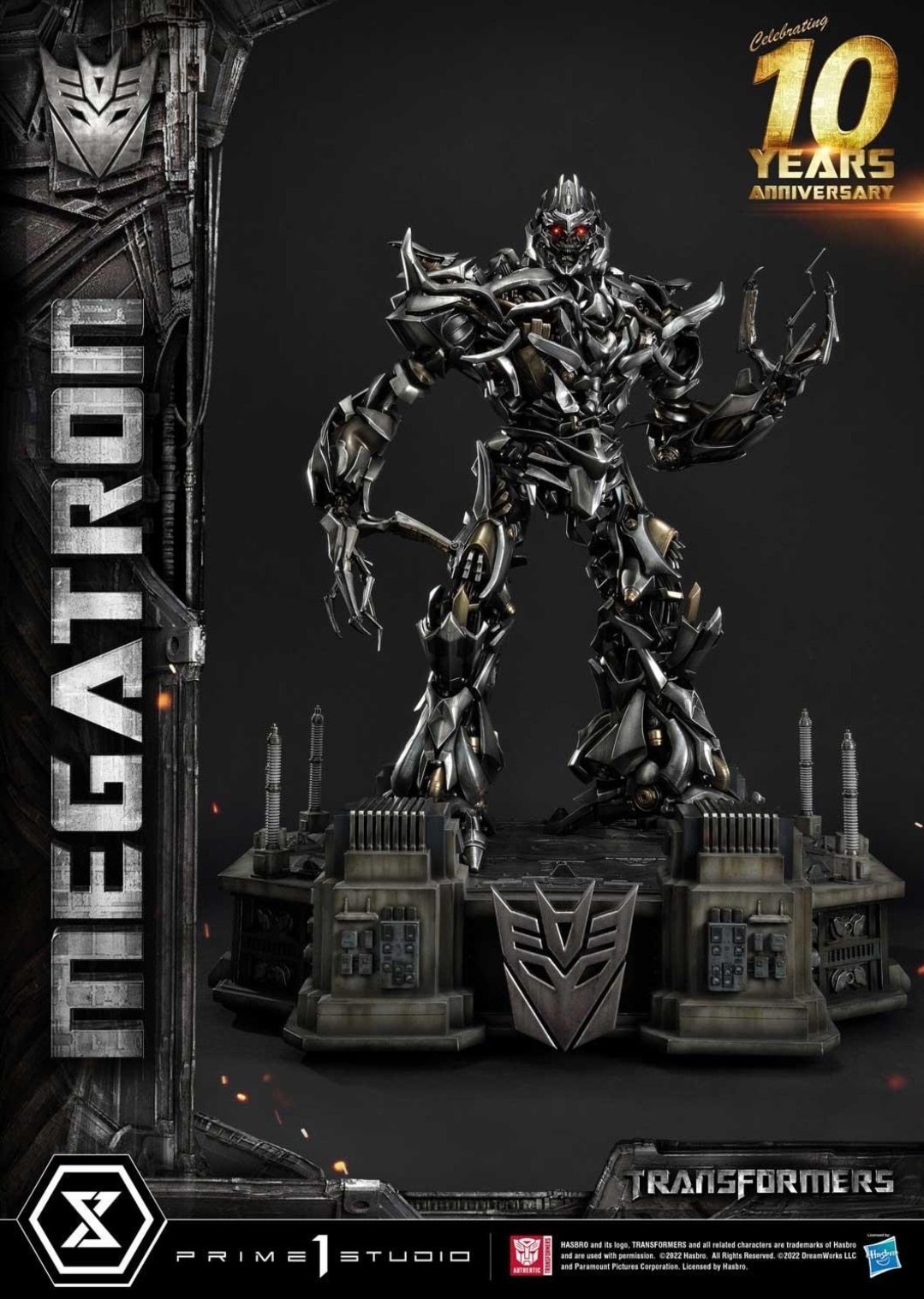 Prime 1 Studio 10th Anniversary Transformers Megatron Statue