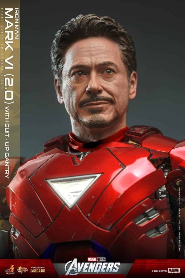Iron Man Mark VI (2.0) And Suit-Up Gantry Figure Set - Comic Concepts