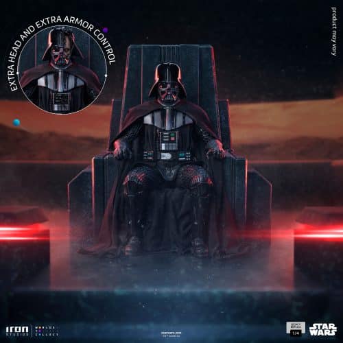Iron Studios Star Wars Darth Vader On Throne Statue