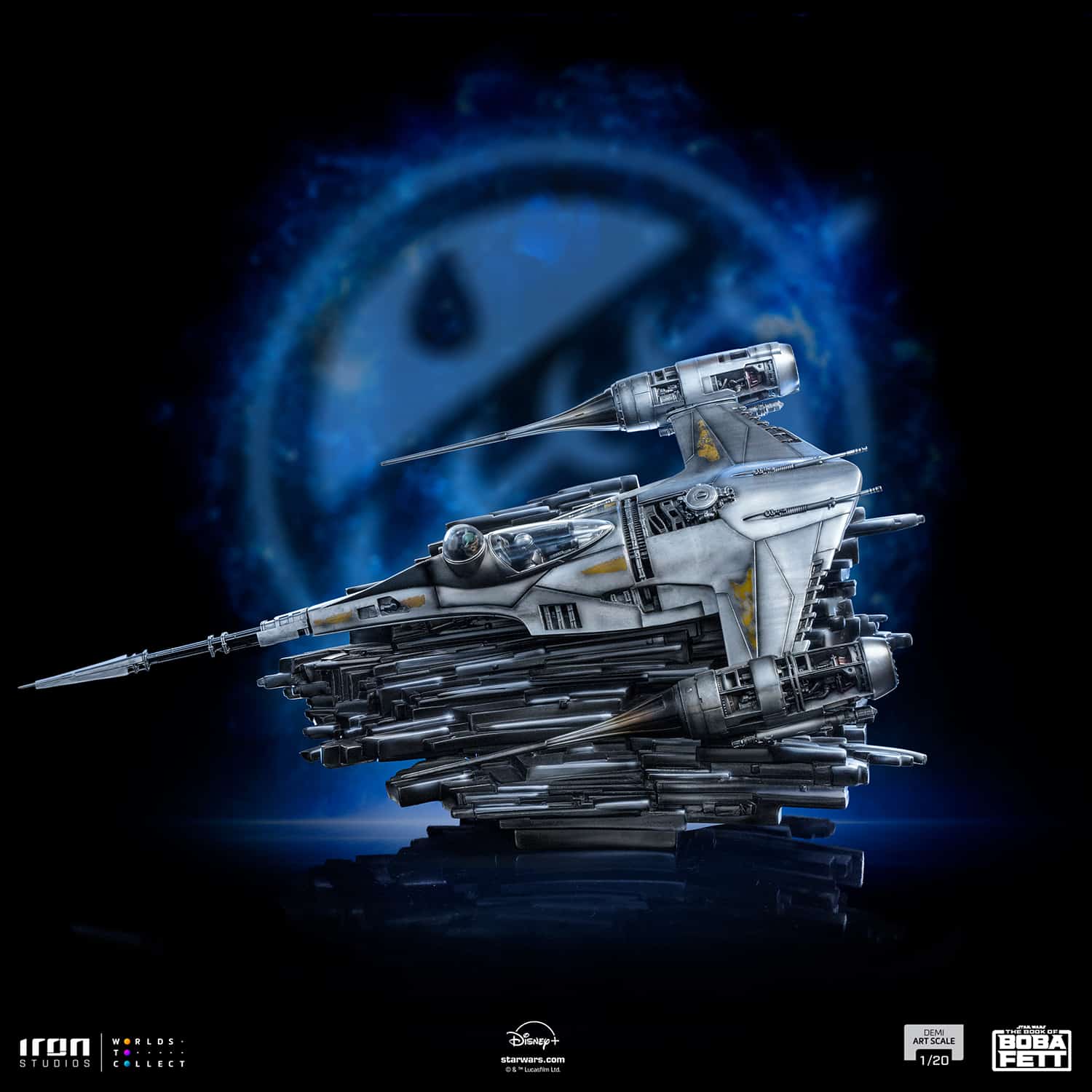 Mando’s N-1 Starfighter Statue Diorama