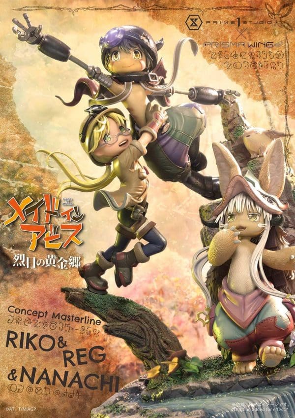 Prime 1 Studio Made In Abyss Riko, Reg, And Nanachi Statue – Comic