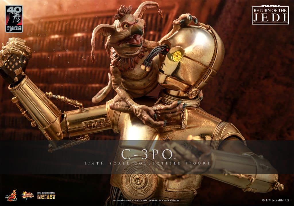 Hot Toys C-3PO Star Wars Return Of The Jedi 40th Anniversary Sixth