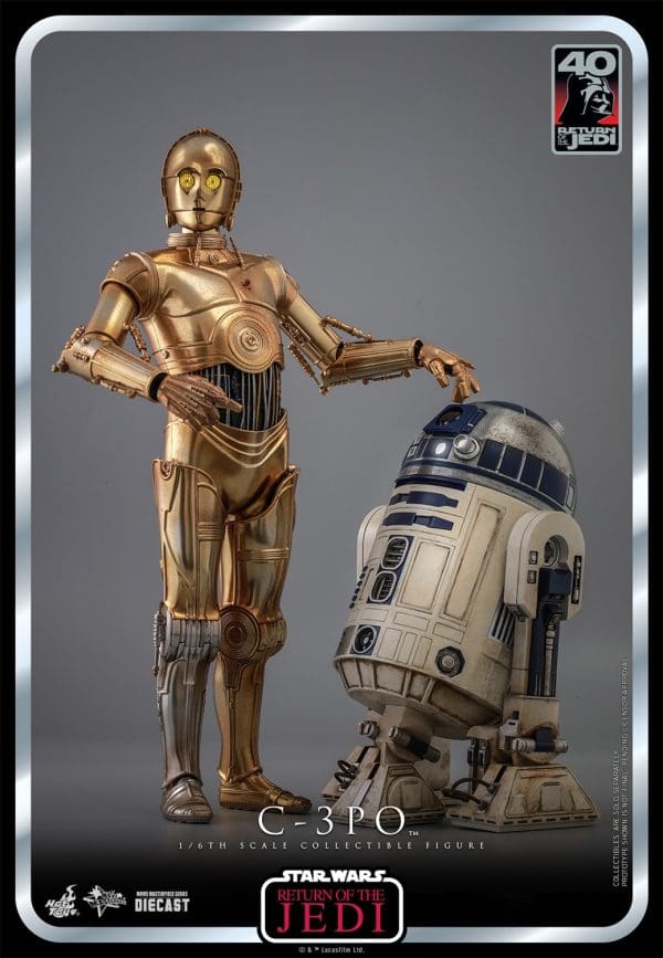 Hot Toys C-3PO Star Wars Return Of The Jedi 40th Anniversary Sixth