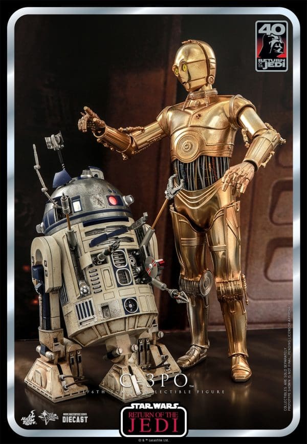 Hot Toys C-3PO Star Wars Return Of The Jedi 40th Anniversary Sixth