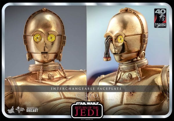 Hot Toys C-3PO Star Wars Return Of The Jedi 40th Anniversary Sixth