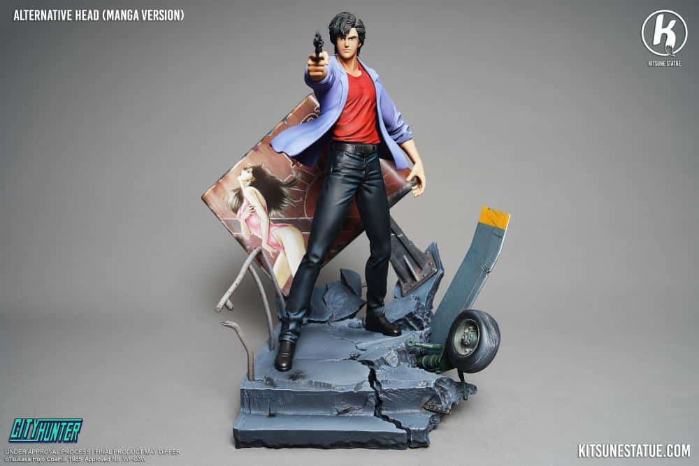 Kitsune City Hunter Ryo Saeba Nicky Larson Statue Limited Collectible 1/6 Scale