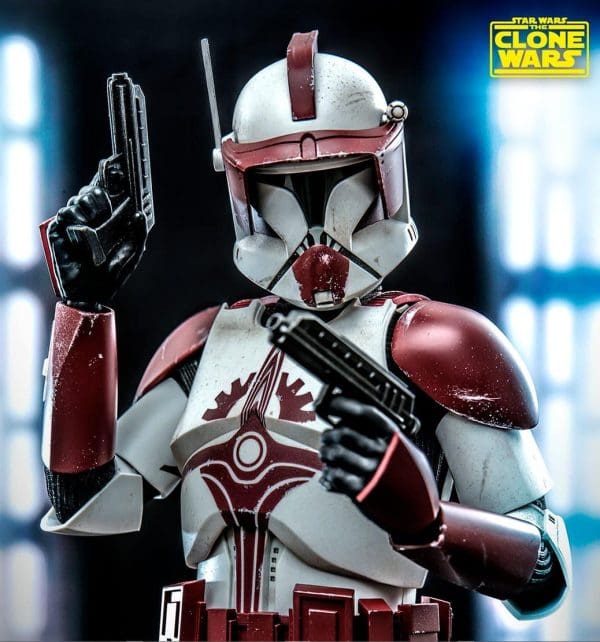 Hot Toys Clone Commander Fox Figure Star Wars The Clone Wars Sixth
