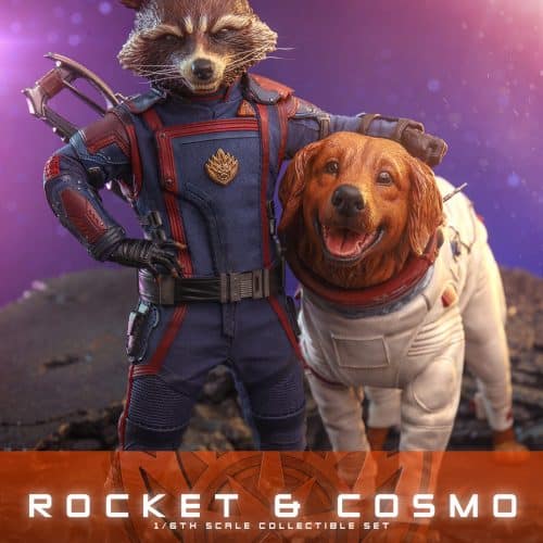 Hot Toys Rocket and Cosmo Figure Set Marvel Guardians Of The Galaxy Vol 3 1/6 Scale Limited Collectible