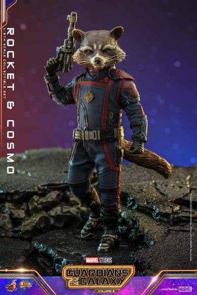 Hot Toys Rocket and Cosmo Figure Set Marvel Guardians Of The Galaxy Vol ...