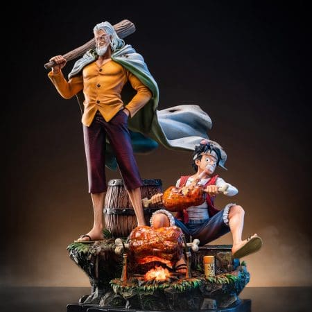 Jimei Palace One Piece Monkey D. Luffy and Silvers Rayleigh Statue Set