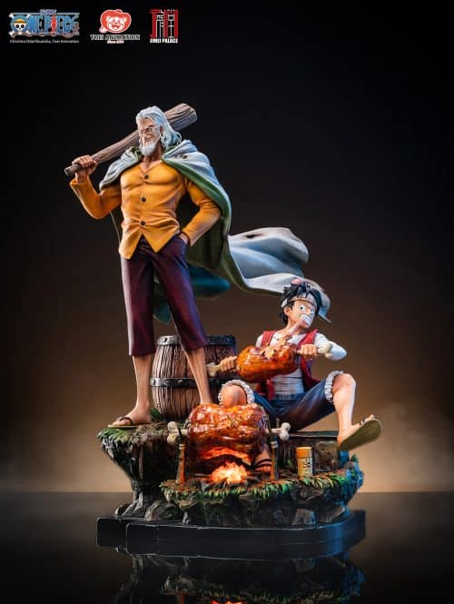 Jimei Palace One Piece Monkey D. Luffy and Silvers Rayleigh Statue Set