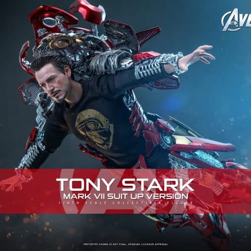 Hot Toys Tony Stark Mark VII Suit-Up Version Figure Iron Man Limited Collectible