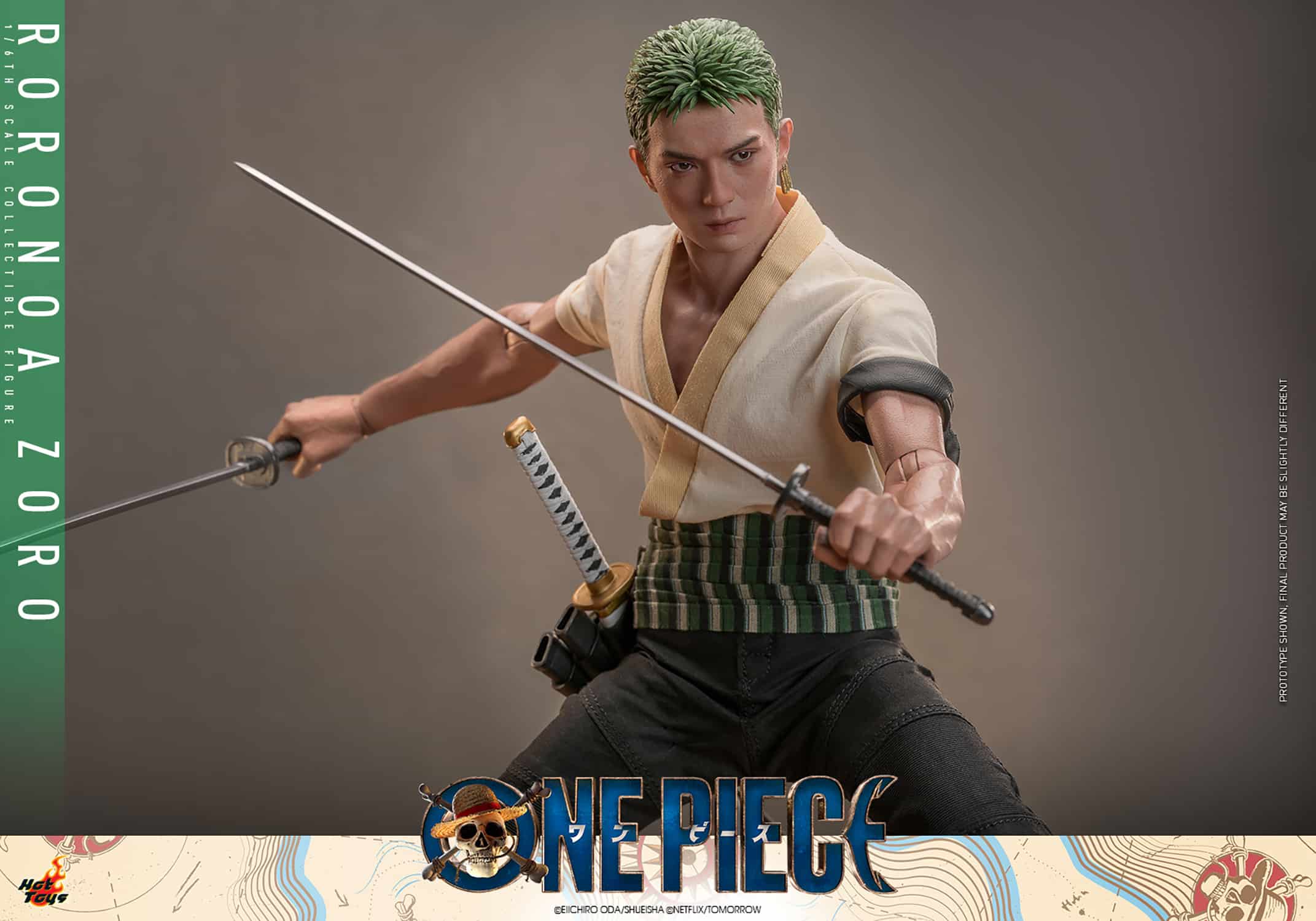 Hot Toys Roronoa Zoro Figure One Piece Sixth Scale Limited Collectible