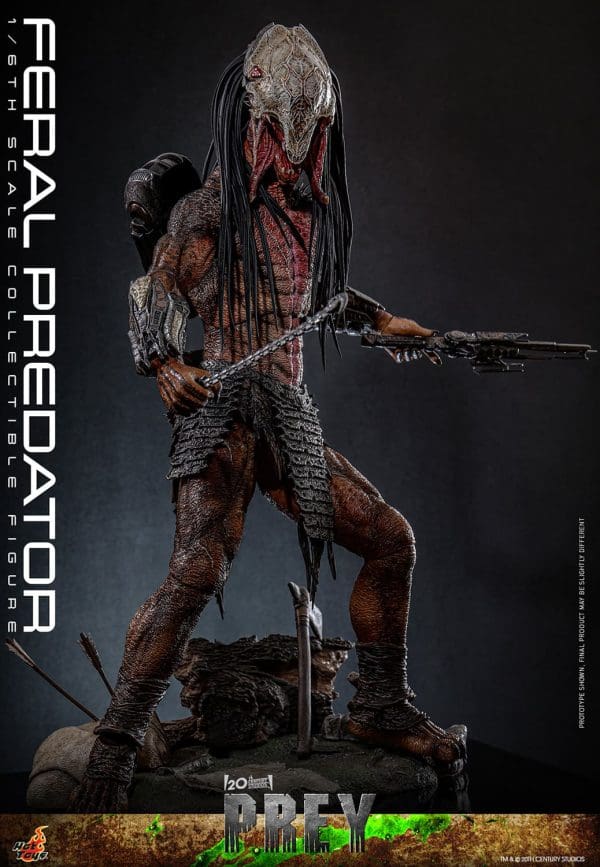 Hot Toys Feral Predator Sixth Scale Figure Predator 1/6 Scale