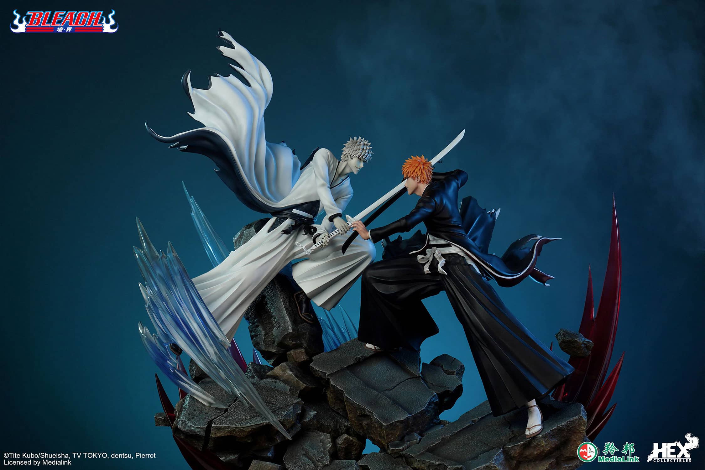 HEX Collectibles Ichigo Kurosaki VS Hollow Ichigo Statue Diorama Bleach Limited 1/6 Scale Collectible